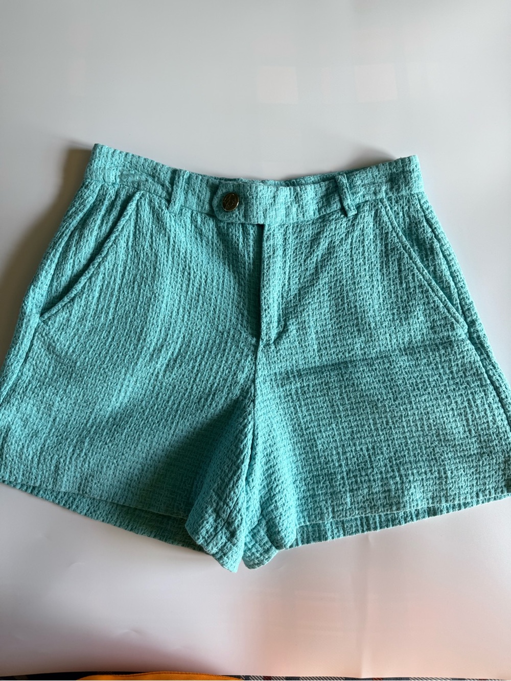 Draper James Inside Lining 12Women's Shorts Size 6 Like New Turquoise Blue